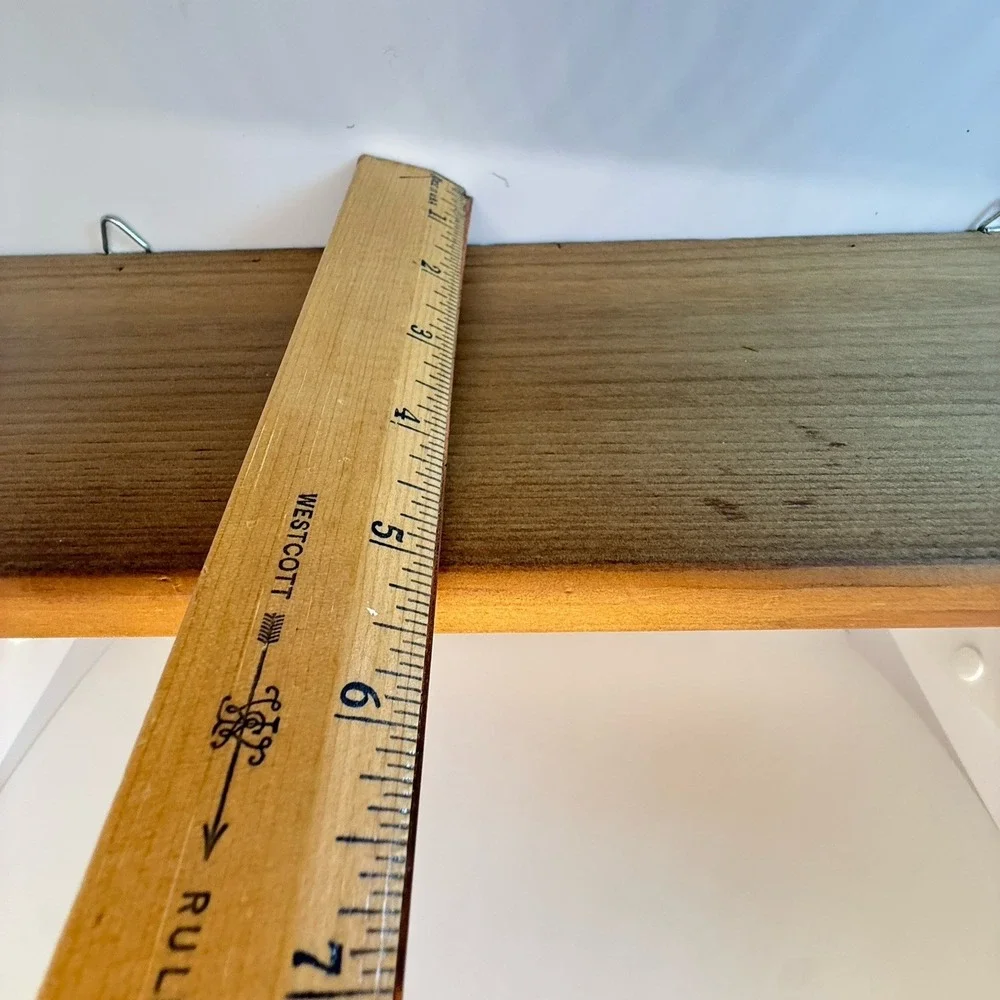 Vintage 1980s Pine Heart Wall Shelf 2 Pegs Grannycore Country Cottage Decor 15x6